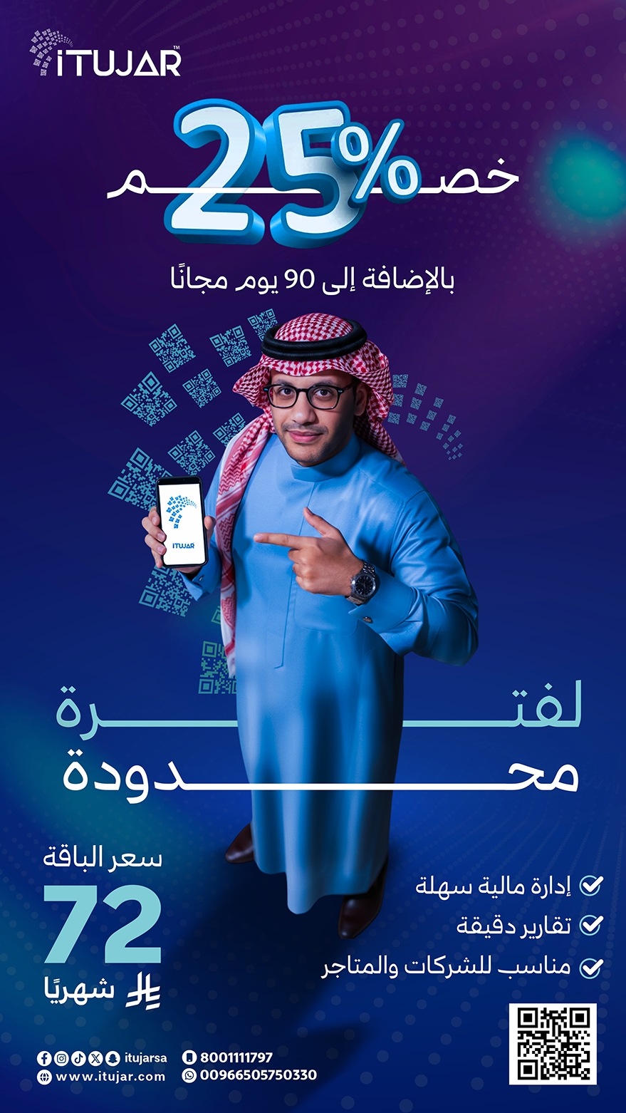تصميمات تسويقية تبرز قوة iTujar في إدارة المبيعات والمخزون والمحاسبة - صورة 3