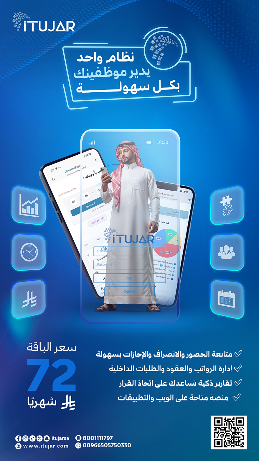 تصميمات تسويقية تبرز قوة iTujar في إدارة المبيعات والمخزون والمحاسبة - صورة 7